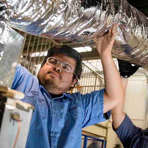 Air Conditioning and Heating Students