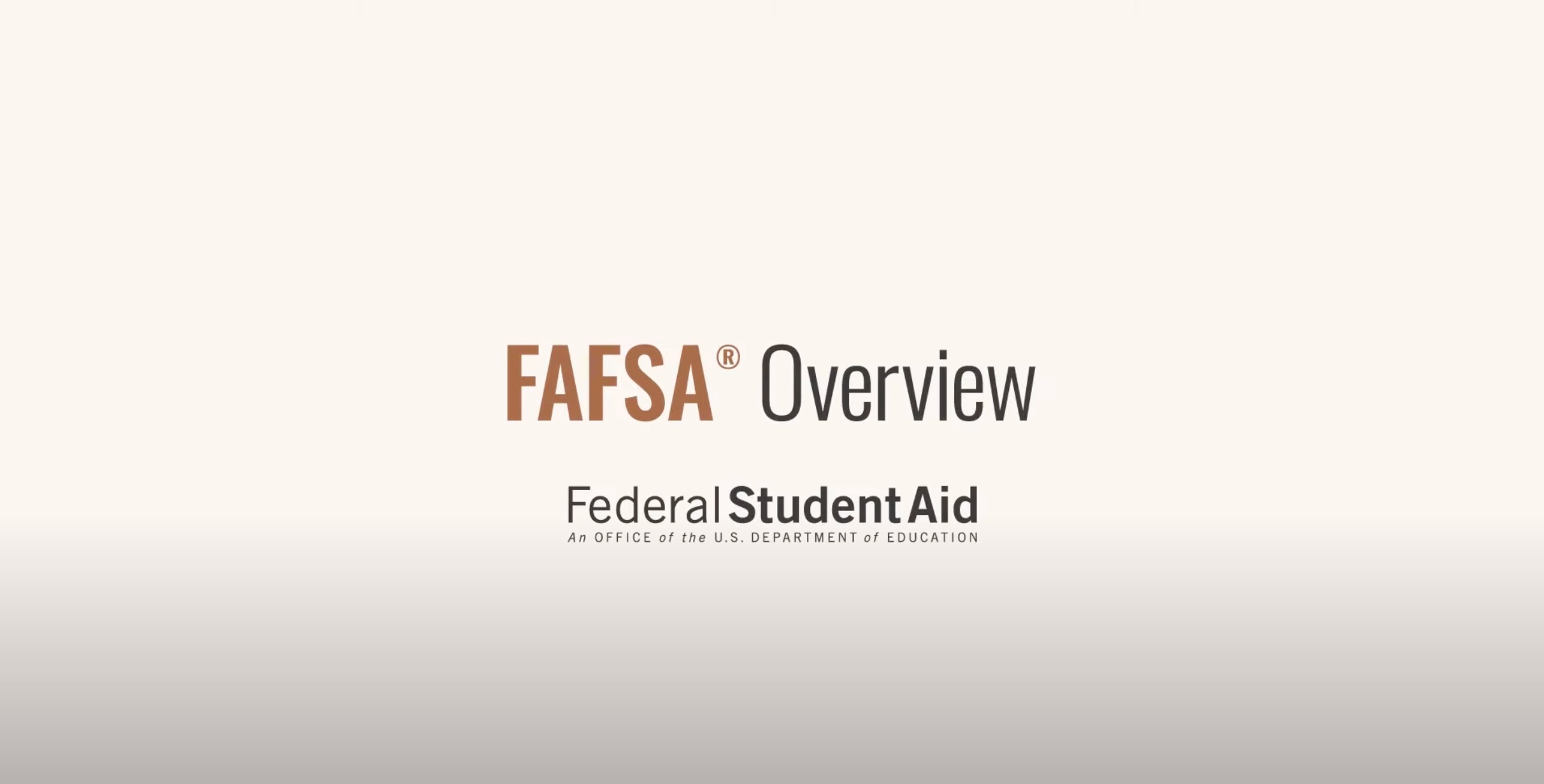 Video FAFSA Tips