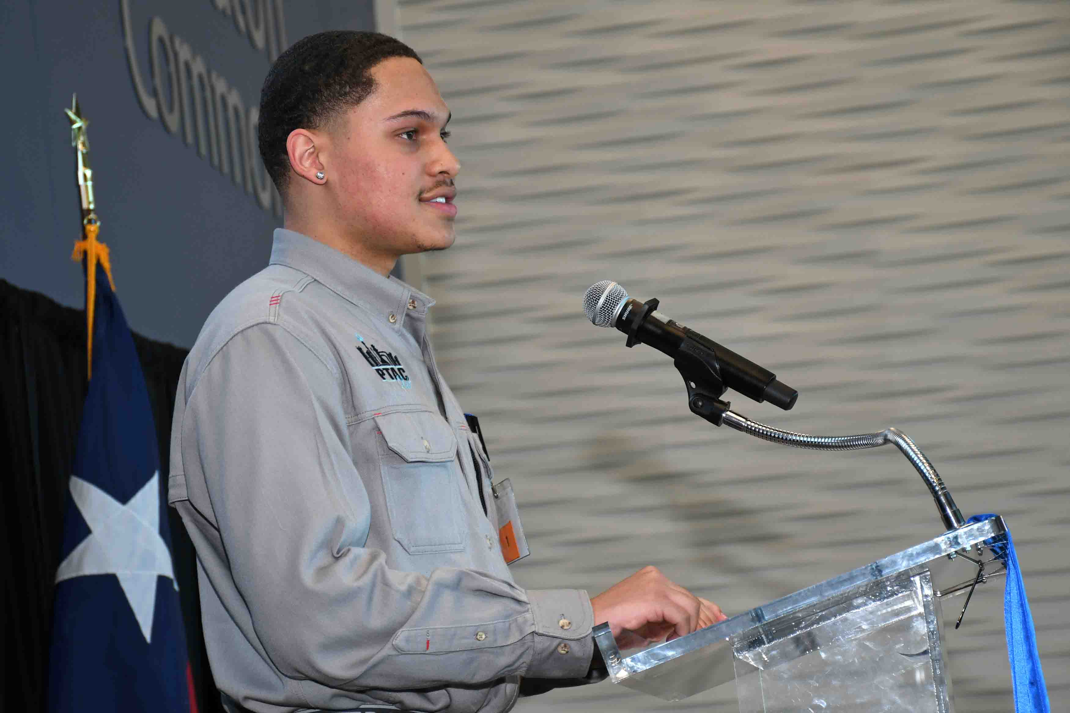Zach Labbe speaks at CPET